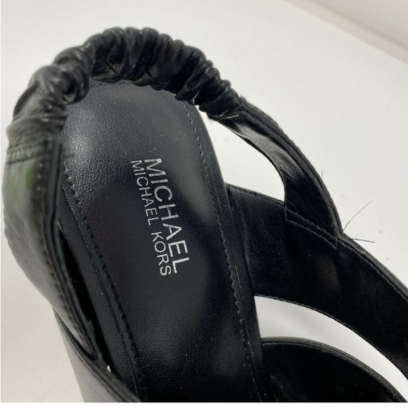 EUC MICHAEL Michael Kors Dixon Block Heel Sandals Size 5 - Picture 4 of 10